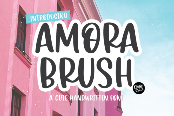 Amora Brush: A Handwritten Font for Creative Projects