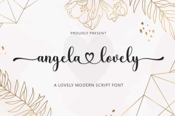 Angela Lovely Font for Creative Marketing