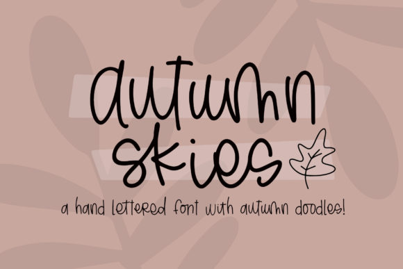 Autumn Skies Font Review