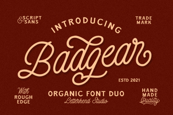 Badgear: A Vintage-Inspired Font
