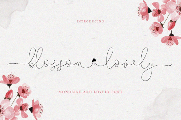 Blossom Lovely: A Elegant Handwritten Font