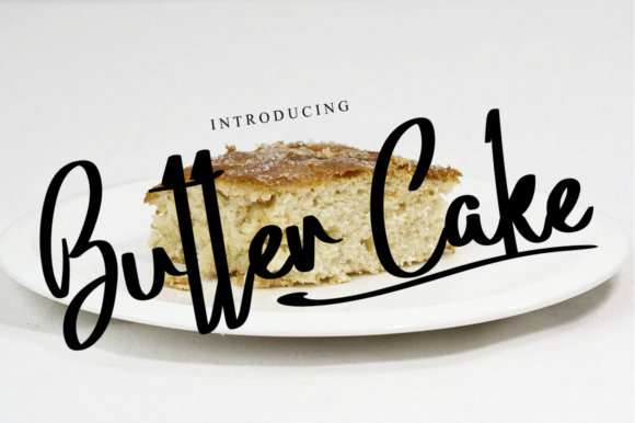 Butter Cake Font for Web Design