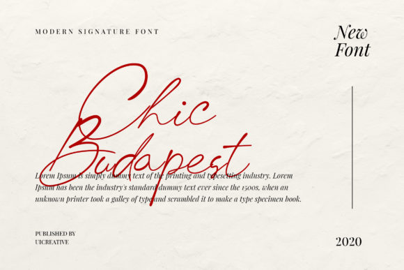 Chic Budapest Font for Creative Projects