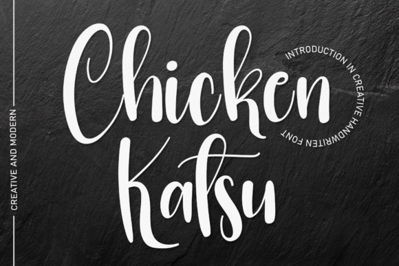 Chicken Katsu: A Handwritten Font for Elegant Design