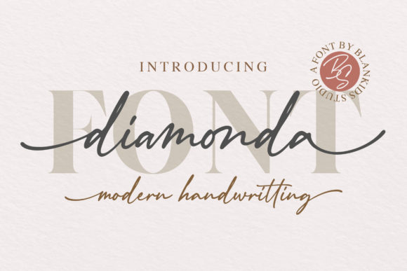 Diamonda: A Handwritten Font for Elegant Design