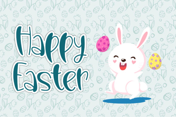 Happy Easter Font for Creative Projects