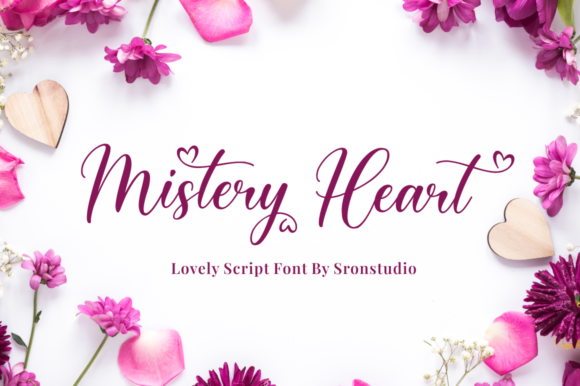 Mistery Heart Font: Whimsical Script for Marketing