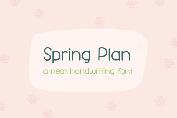 Spring Plan Font for Editorial Design