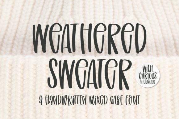 Weathered Sweater Font Review