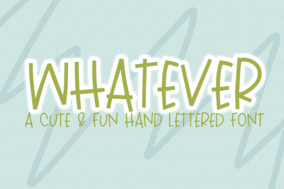 Whatever: A Handwritten Font for Web Design